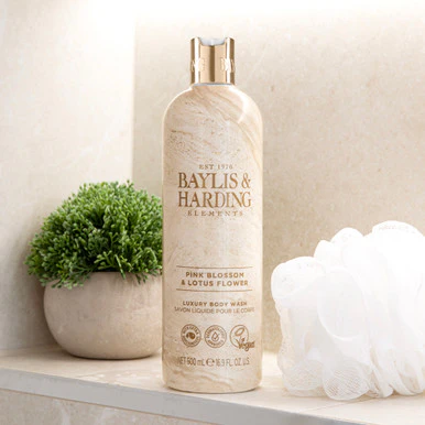 Baylis & Harding Elements Pink Blossom & Lotus Flower Body Wash 500ml - Image 3