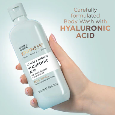 Baylis & Harding Kindness+ Hyaluronic Acid Moisture & Hydrate Body Wash 500ml - Image 4