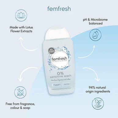 Femfresh 0% Intimate Wash 250ml - Image 2