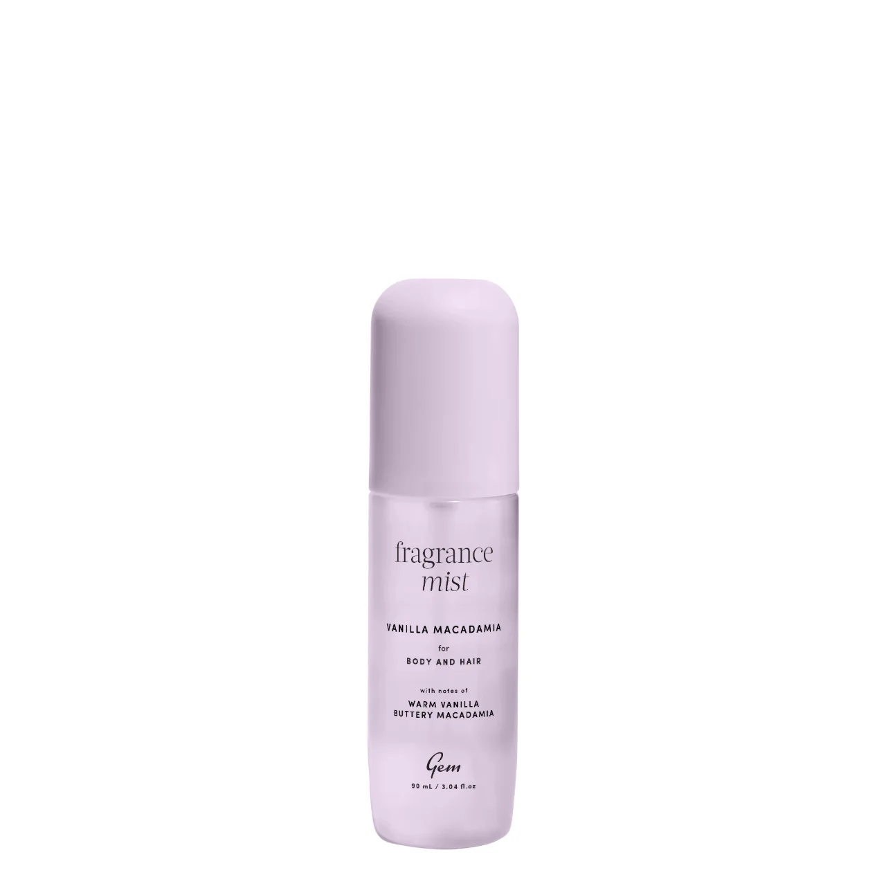 Gem Fragrance Mist For Body & Hair Vanilla Macadamia 90ml