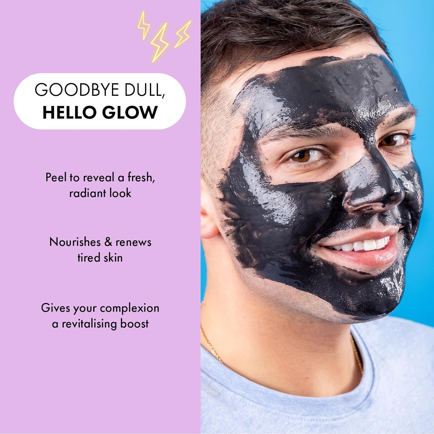 Montagne Jeunesse Charcoal Clay Peel-Off Face Mask with Bakuchiol 10ml - Image 3