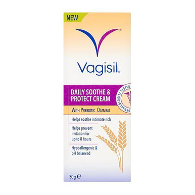 Vagisil Daily Soothe & Protect Cream with Prebiotic Oatmeal 30 Grams