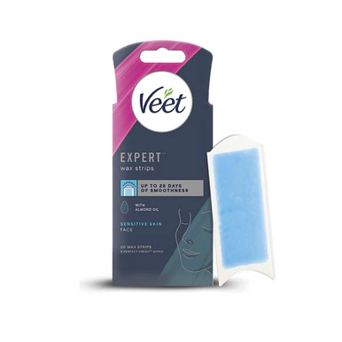 Veet Expert Cold Wax Strips Face Sensitive 20 Strips - Image 2